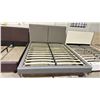 Image 2 : ZANE QUEEN SIZE GREY BED FRAME *NEW IN BOX* (2 BOXES)