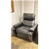 Image 1 : *TESTED WORKING* ELECTRIC LEATHER RECLINING THEATER SET WITH ADJUSTABLE HEADREST STORAGE,