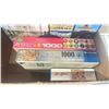 Image 2 : ASSORTED PUZZLES - 1 BOX WITH 10 - 500 PIECE PUZZLES & 3 - 1000 PIECE PUZZLES