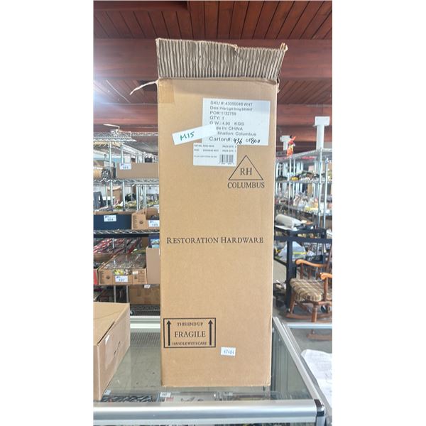 RESTORATION HARDWARE POLY RESIN PILLAR LIGHTS WITH POWER CORD & DIMMER *TESTED WORKING*