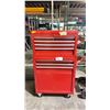Image 2 : MOBILE WATERLOO FLIP TOP 8 DRAWER SINGLE DOOR TOOLBOX WITH CONTENTS - APPROX. 26 1/2"W X
