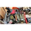 Image 5 : SHELF OF SMALL HAND TOOLS, INGERSOLL RAND SANDER, DIAL GAUGES, WORKLIGHT & HEADLIGHT SYSTEM