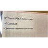 Image 5 : 3 BOXES OF ASSORTED GALVANIZED & PLASTIC DUCTING ATTACHMENTS & 39" CONDUIT VENT PIPE EXTENSION