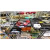 Image 1 : SHELF OF ASSORTED CORDLESS TOOLS INCLUDING; RYOBI DRILL WITH BATTERY, SKIL DRILL & FLASHLIGHT (NO