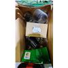 Image 5 : SHELF OF ASSORTED ITEMS INCLUDING; WATER HEATER, ADJUSTABLE LIFTING STRAPS & MORE