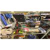 Image 1 : SHELF OF ASSORTED ITEMS INCLUDING; RADIOS, COMBO RATCHET & SOCKET SET, GPS TRACKERS WITH MAGNETIC