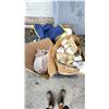 Image 1 : PALLET OF ASSORTED ITEMS INCLUDING; GLASSWARE, COLLECTIBLE PLATES, BONE CHINA & MORE (BOXES WATER