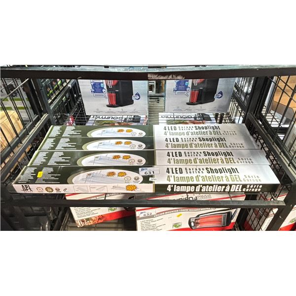 (4) APL AKRON 4' LED GARAGE SERIES SHOP LIGHTS