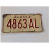 Image 1 : 1976 ALASKA License plate