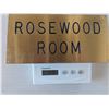 Image 4 : ROSEWOOD Room Solid Brass sign (12"x6")