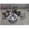 Image 3 : 7 SILVER PLATED items ( 2 sugar/cream sets)