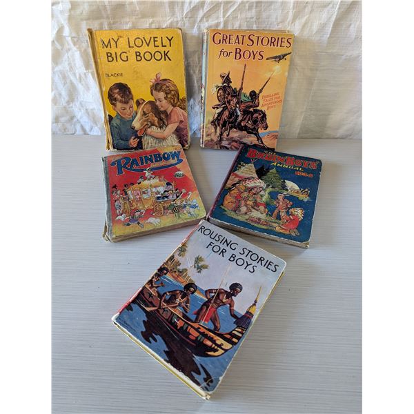 5 CHILDREN'S books from 1920's & 1930's