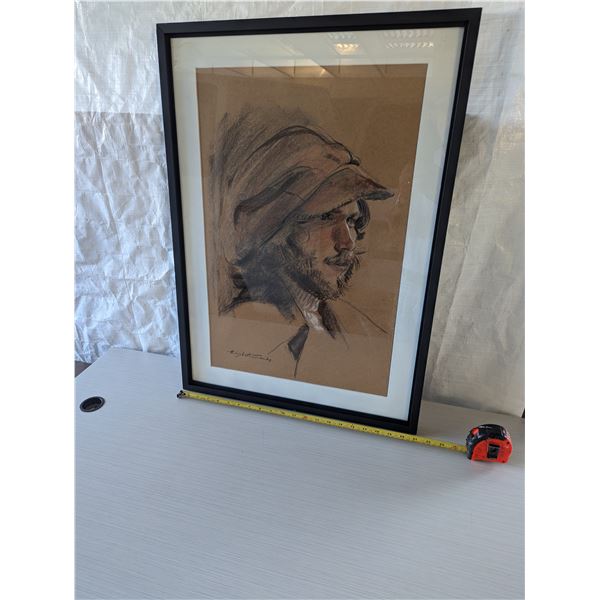 ORIGINAL CHARCOAL PASTEL BY Elizabeth Smiley 21"x29.5"