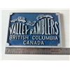 Image 1 : VALLEY RAMBLERS British Columbia CANADA sign