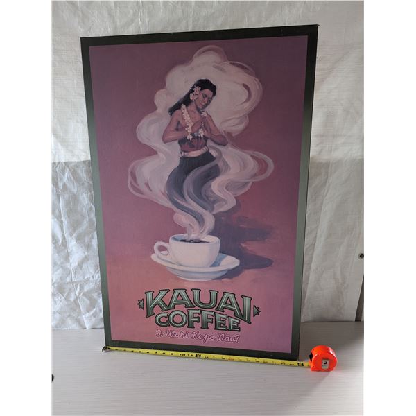 KAUAI COFFEE Large (24"x36") sign