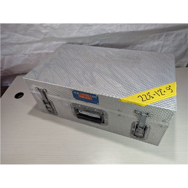 VINTAGE ALuminum DIamond Plate toolbox