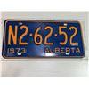 Image 1 : 1972 ALBERTA License plate