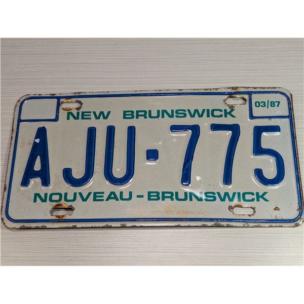 1993 NEW BRUNSWICK LICENSE PLATE