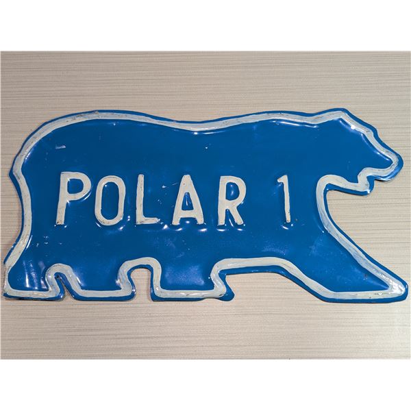 POLAR 1 Souvenir License plate
