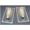 Image 1 : 2 New Globe 60 Watt Vintage Bulbs