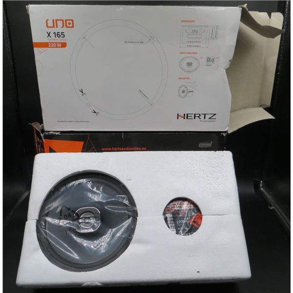 2 Sets Of New Hertz X 165 Uno Series 6.5" 2-Way Coaxial Speakers