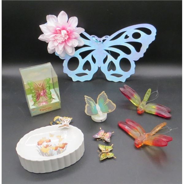 Estate Butterfly & Dragonfly Collectibles
