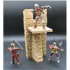 Image 2 : Schleich Medieval Knights Castle Wall Draw Bridge Piece With 3 Archer Figures