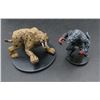 Image 1 : 2 D&D Pre-Painted Mini Figures Smilodon & Werewold