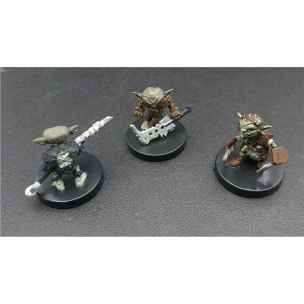 3 D&D Pre-Painted Mini Figures Goblins