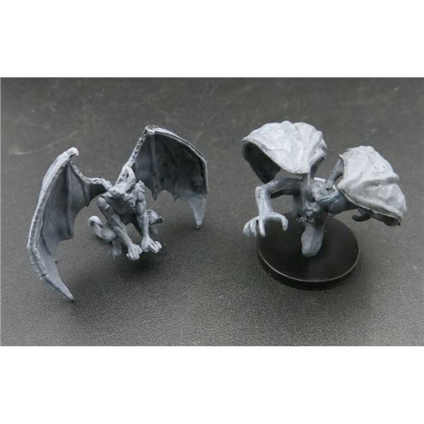 2 D&D Pre-Painted Mini Figures Gargoyles