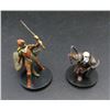Image 1 : 2 D&D Pre-Painted Mini Figures Harrim Dwarf Cleric & Armored Elf Soldier