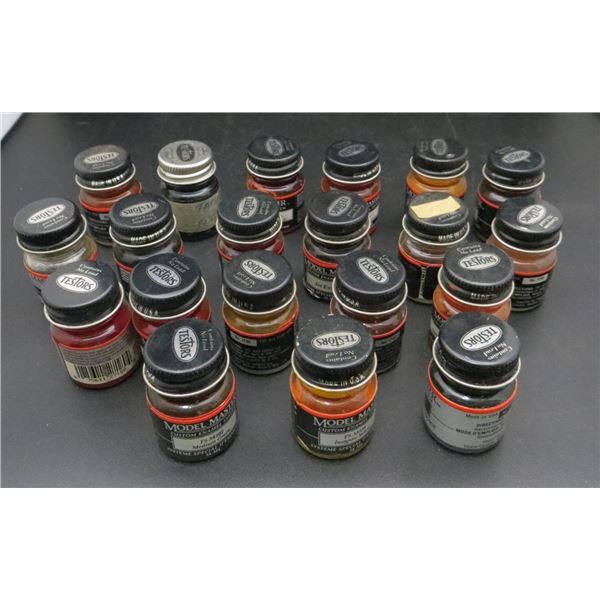 Lot Of 20 Testors Model Paints Various Colours