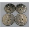 Image 2 : 4x Canadian Nickels 1964
