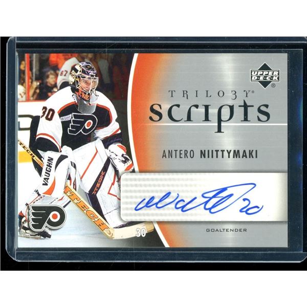 2006-07 Upper Deck Trilogy Scripts #TSAN Antero Niittymaki