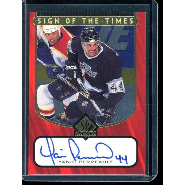 1997-98 SP Authentic Sign of the Times #YP Yanic Perreault