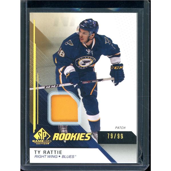 2014-15 SP Game Used Gold Spectrum Materials #123 Ty Rattie 79/99