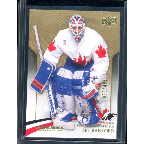 2015-16 Upper Deck Team Canada Master Collection #8 Bill Ranford 30/499