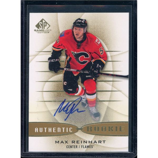 2013-14 SP Game Used Rookie Gold Autographs #188 Max Reinhart BV $30