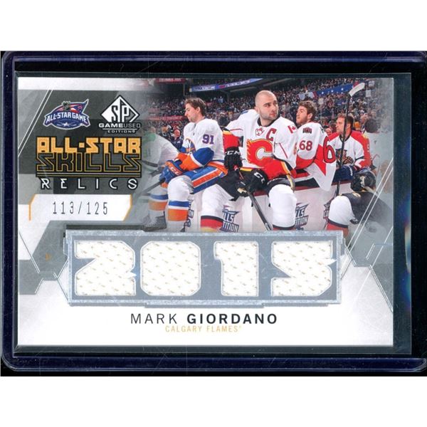 2015-16 SP Game Used All-Star Skills Relics #ASMG Mark Giordano 113/125