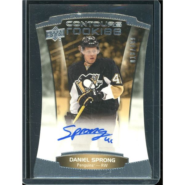 2015-16 Upper Deck Contours #106 Daniel Sprong AU RC 18/499