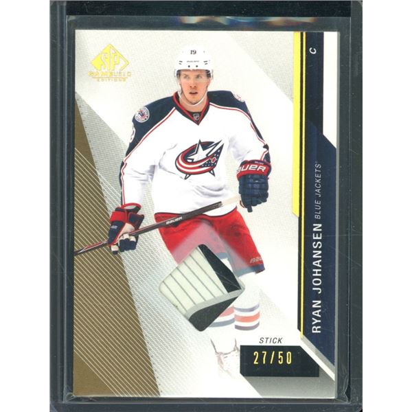 2014-15 SP Game Used Gold Spectrum Materials #100 Ryan Johansen Stick Piece 27/50