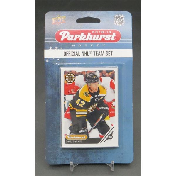 New 2018-19 Parkhurst Boston Bruins NHL Team Set