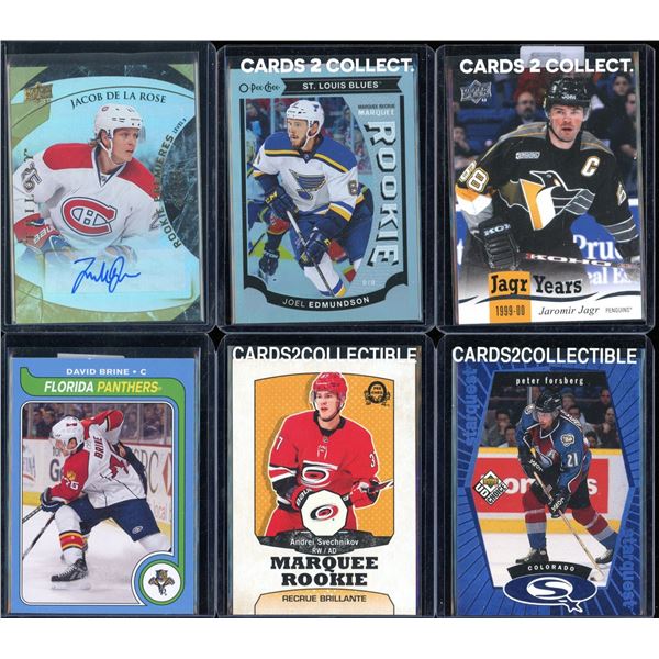 Lot Of 6 Various Hockey Cards Inserts & Rookies