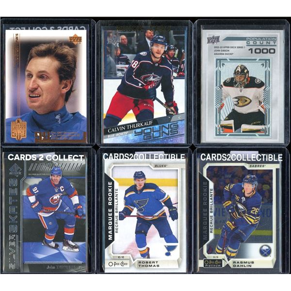 Lot Of 6 Hockey Rookies & Insert Cards