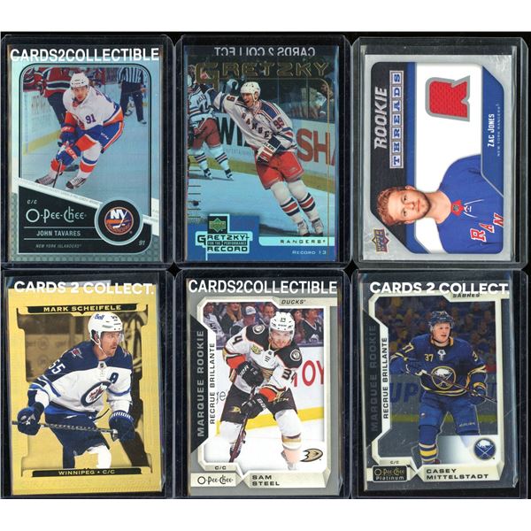 Lot Of 6 Hockey Rookies & Insert Cards
