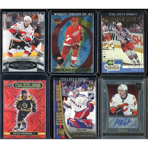 Lot Of 6 Hockey Rookies & Insert Cards