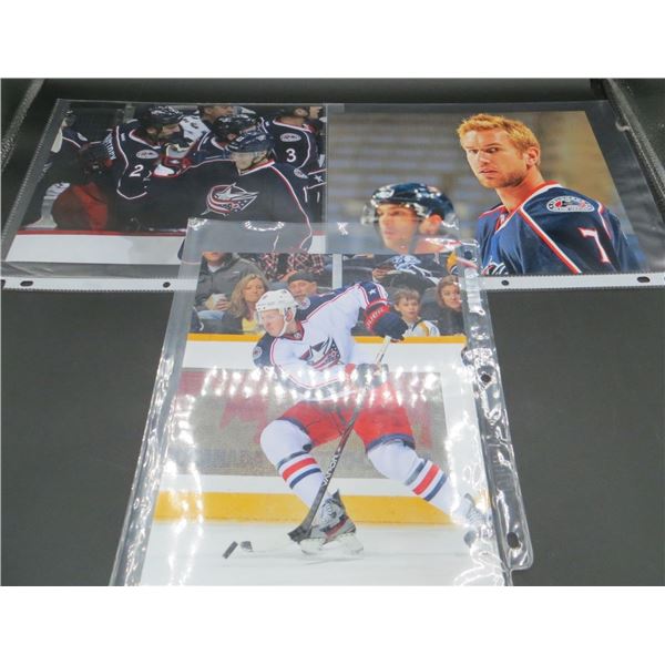 3 Columbus Blue Jackets 8x10 Hockey Photos