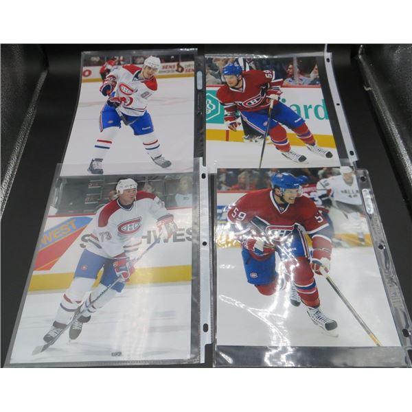 4 Montreal Canadiens 8x10 Photos Brock Trotter, Michael Ryder, Max Pacioretty