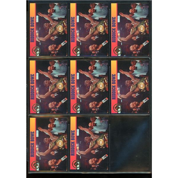 Lot Of 8 Ballstreet News Riddick Bowe Boxing Champ Cards