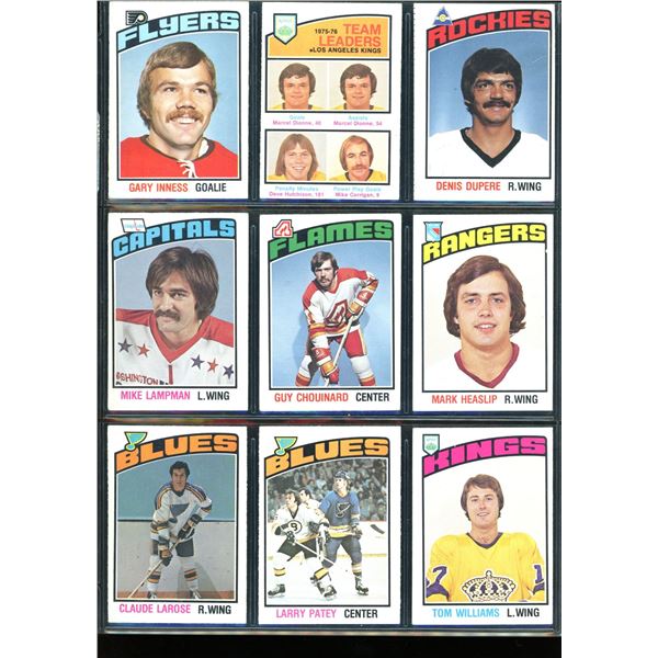 1976-77 OPC O-Pee-Chee Lot Of 9 Vintage Cards Various Teams & Players